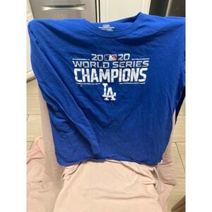 Fanatics Los Angeles 2020 World Series Champions Long Sleeve Shirt Size XL